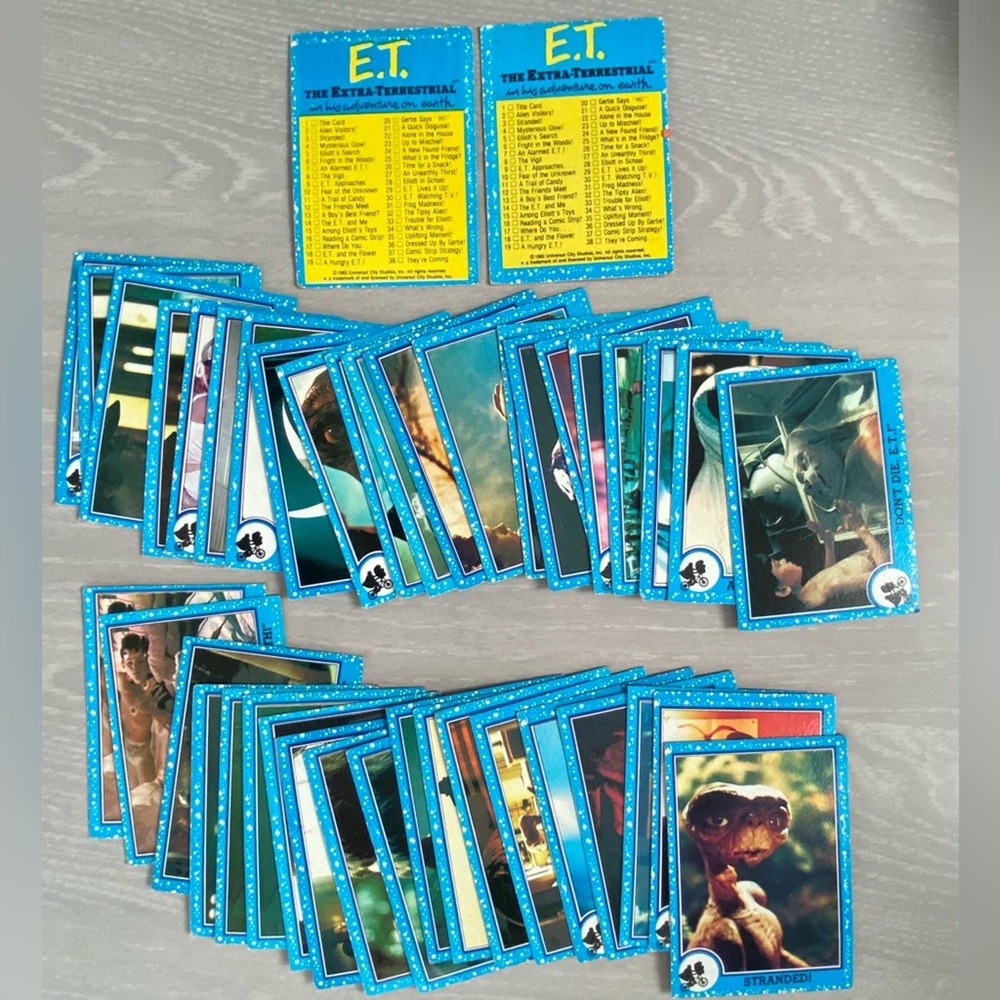 ET 1982 TOPS ET Movie Cards